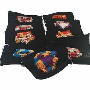 10 Pack of Handmade Embroidered Mexican Fabric Face Masks